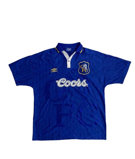 Vintage Vintage chelsea 1995/1997 Home jersey | Grailed Vintage Chelsea Jersey, Chelsea Jersey, Chelsea Soccer, Football Shirt Designs, Best Jersey, Vintage Jerseys, Black Men Street Fashion, Men Street Fashion, Football Shirts