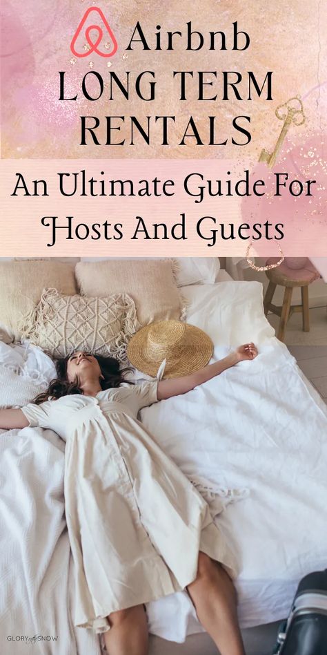 Everything you need to know about Airbnb long term rentals: an ultimate guide for hosts and guests! Learn how long term Airbnb rentals work, pros and cons and top tips. monthly airbnb rentals, long term rentals on Airbnb, Long Term Vs. Short Term Stays, Tips For Hosting Monthly Airbnb Rentals For Hosts, Tips For Renting An Airbnb Long Term For Guests, Airbnb log term rent, Airbnb longer stays, travel tips, travel accommodation, long term accommodation, workcation, Airbnb long term stays Long Term Airbnb Stays, Bed And Breakfast Ideas, Boutique Motel, Airbnb Host Tips, Host Tips, Airbnb Hosting, Airbnb Ideas, Glory Of The Snow, Rental Business