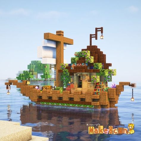 Minecraft Beach House, Minecraft C, Minecraft Base, Minecraft Houses Survival, Rumah Minecraft Sederhana, Base Ideas, Minecraft Things, Minecraft House Plans, Minecraft Farm