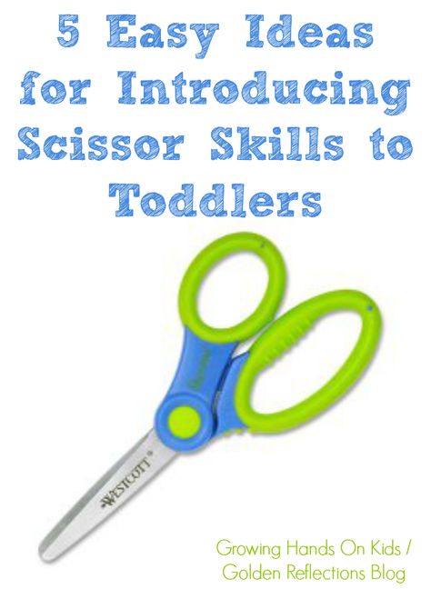 Yes, toddlers can learn how to use scissor safely and appropriately with these 5 easy ideas for introducing scissor skills for toddlers. Fine Motor Activity, Preschool Fine Motor, Activities For Children, Motor Skills Activities, Scissor Skills, Tot School, Skills Activities, Toddler Fun, Fine Motor Activities