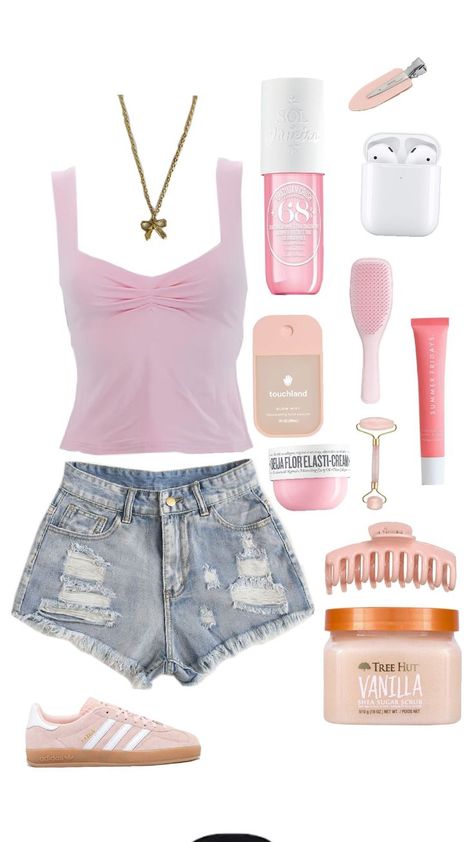 #trendy #pink #preppy Pink Outfit Collage, Pink Girly Outfits, Pink Outfit Ideas, Japan Outfits, Outfit Collage, Outfit Inspo Casual, Pink Outfits, Girly Fashion, Pink Outfit