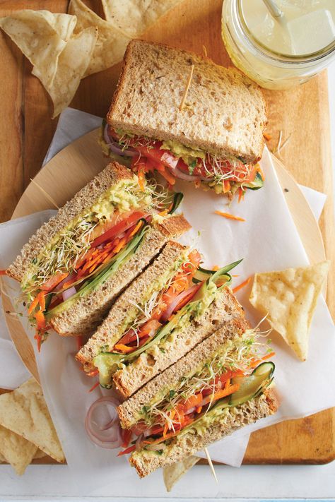 Veggie Panini Sandwiches, Vegetable Panini Sandwiches, Veggie Pesto Sandwich, Ciabatta Veggie Sandwich, Veggie Sandwich With Hummus, Avocado Hummus Recipe, Multi Grain Bread, Avocado Hummus, Vegetarian Sandwich