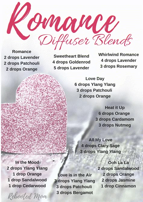 Romance Diffuser Blends Essential Oils Diffuser Blends, Doterra Diffuser, Doterra Essential Oils Recipes, Essential Oil Diffuser Blends Recipes, Young Living Essential Oils Recipes, Essential Oils Guide, Essential Oils Diffuser, Essential Oil Diffuser Recipes, Oil Diffuser Recipes