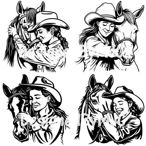 Cowgirl Svg, Western Svg, Svg Western, Softball Mom Svg, Horse Svg, Retro Western, All About Horses, Vintage Illustrations, Cow Girl