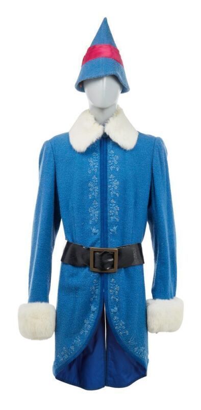 ELF | WILL FERRELL BUDDY ALTERNATE BLUE COSTUME Elf Will Ferrell, Buddy The Elf Costume, Blue Elf, Blue Costume, Jon Favreau, Blue Costumes, New Line Cinema, Elf Costume, Will Ferrell