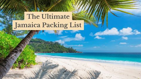 Packing your bags for a trip to the Caribbean? This Jamaica Packing List guide will ensure you have everything you need for a vacation in the sun, from weather-appropriate gear to essential travel documents. Jamaica Packing List, Travel Documents, Pack Your Bags, The Caribbean, Packing List, Travel Essentials, Jamaica, The Sun, Sun