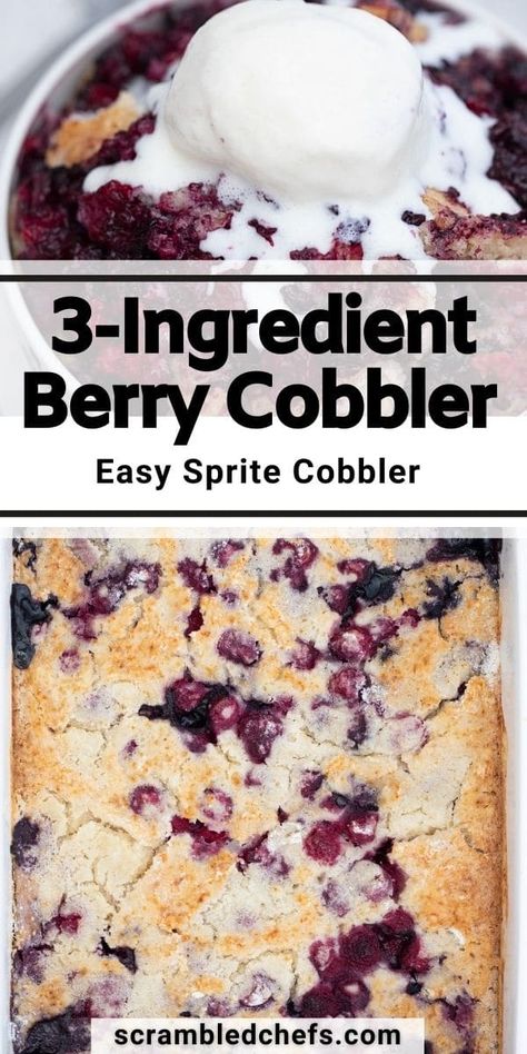 Easy Berry Cobbler, Oats Cake, Berry Cobbler Recipe, Homemade Crisps, Lazy Recipes, Lazy Dish, Kids Desserts, Cake Mix Cobbler, Mixed Berry Cobbler