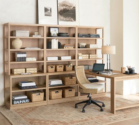 Pacific Modular Collection | Pottery Barn Peninsula Desk, Room Planner, Kiln Dried Wood, Room Interior Design, Free Interior Design, Pottery Barn Teen, High Quality Furniture, Home Office Desks, Desk Furniture