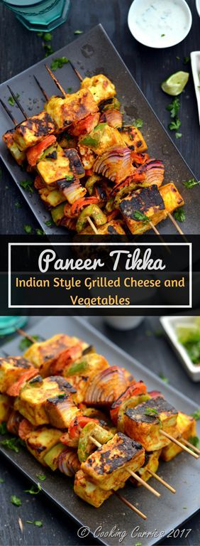 Paneer Tikka Grilled Paneer, Cooking Curry, Paneer Dishes, Japanese Bar, Vegetable Skewers, Barbeque Recipes, Paneer Tikka, Paneer Recipes, Indian Food Recipes Vegetarian