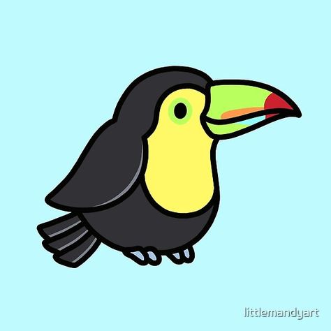 Cute toucan Toucan Cartoon, Toucan Drawing, Toddler Organization, Animal Doodles, Cartoon Flowers, Towels Kids, Animal Activities, Kawaii Animals, Cute Little Drawings