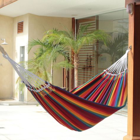 Brazilian Hammock, Hammock Stands, Hammock Accessories, Outdoor Patio Space, Double Hammock, Global Home, Hammock Stand, Idul Fitri, Patio Spaces