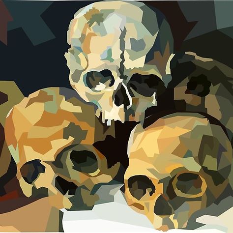 Pyramid of Skulls - Cezanne Paul Cezanne Skull, Paul Cezanne Artist Research Page, Artist Research Page, Cezanne Still Life, Cezanne Art, Graffiti Style Art, Paul Cezanne, Gcse Art, Graffiti Styles