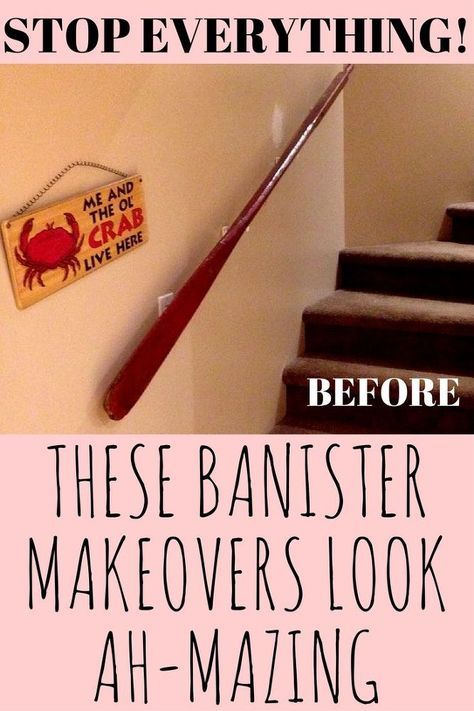 Diy Banister, Banister Makeover, Home Safety Checklist, Bronze Door Handles, Safety Checklist, Home Safety, Living Room Makeover, Diy Home Improvement, Easy Diy Projects