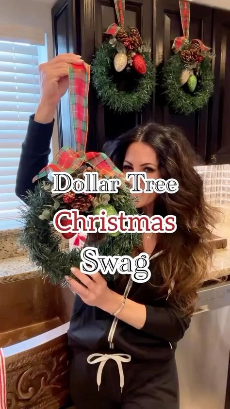 DollarTree Craft | DollarTree DIY 🎉💫 Creator @obsessedbyhomedecor 🙏 . . . . . . . #dollartreecrafts #dollartree #dollartreefinds #dollartree... | Instagram Fall Floral Stems, Dollartree Diy, Dollar Tree Diy Organization, Fall Garlands, Christmas Tree Hair, Swag Christmas, Fall Decor Dollar Tree, Dollar Tree Fall, Retro Christmas Tree