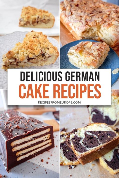 German Cake Recipes, German Cakes Recipes, Moist Lemon Cake Recipe, Chocolate Zucchini Cake Recipe, Best German Food, German Pastries, Easy German Recipes, German Christmas Food, German Apple Cake