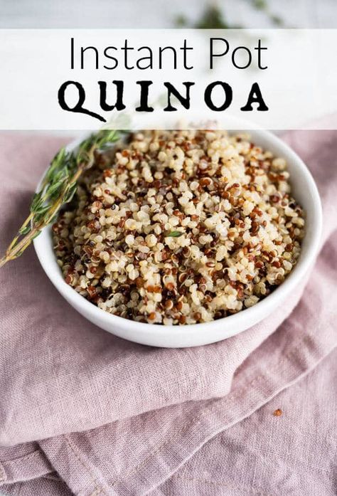 Tri Color Quinoa, Instant Pot Quinoa Recipes, Healthy Side Recipes, Quinoa Recipes Breakfast, Perfect Quinoa, Instant Pot Quinoa, Cook Quinoa, Cooked Quinoa, Making Quinoa