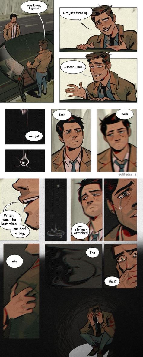 Supernatural Cas X Dean Fanart, Destiel Confession Scene, Supernatural Comic Art, Supernatural Fanart Destiel, Samstiel Fanart, Supernatural Fandom Art, Destiel Art Cute, Deancas Fan Art, Destiel Art Spicy