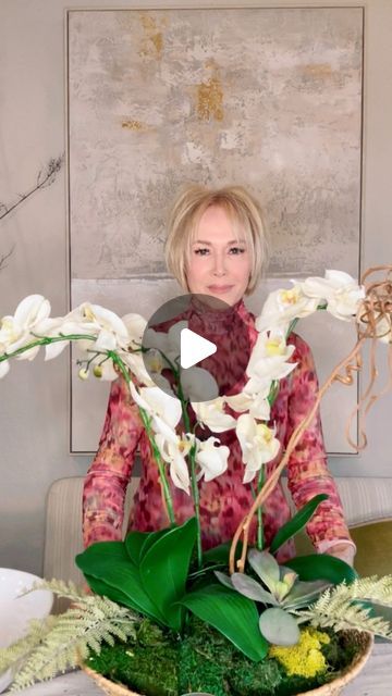 Jill Stout on Instagram: "🌱 ORCHID ARRANGEMENT 🌱

I invested years ago in a Steelpix floral stemming machine. Does anyone have one? 
It will make your floral project so much easier. 
I love putting together an orchid arrangement simply because are one of the most elegant, unique and beautiful centerpieces to place in your home. 
You can choose fresh orchids or faux, either way it will add so much flare to the entryway, dining or console tables. 
They come in a wide variety of colors and style options are endless. 
Plus, they are year around plants and easy to maintain. 
My friend Amy @cutertudor went “decor” shopping and found these faux orchids at @joann_stores for $3 each. I then added in few ferns, a succulent plant, moss and used a sturdy basket for my container. 
You should visit my Faux Orchid Arrangements, Indoor Orchids, Summer Centerpieces, Decor Shopping, Orchid Arrangements, Succulent Arrangements, Beautiful Centerpieces, Succulent Plant, Console Tables