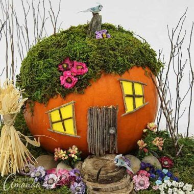 Crafts for Seniors: easy crafts for senior citizens to make Pumpkin Fairy House, Pumpkin Fairy, Halloween Fairy Garden, Pumpkin Decorating Contest, Pumpkin House, Halloween Fairy, Autumn Fairy, Crafts For Seniors, Diy Fairy