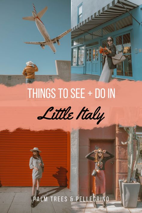 Instagrammable Places in Little Italy San Diego - Palm Trees & Pellegrino San Diego Little Italy, Little Italy San Diego, San Diego Shopping, San Diego Vacation, Best Italian Restaurants, Italy Pictures, San Diego Travel, San Diego Photography, Pacific Beach