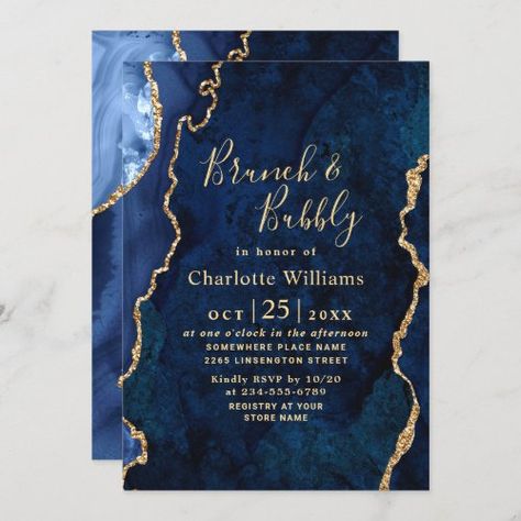 Blue And Gold Marble, Watercolor Simple, Moving Announcement Postcard, New House Announcement, Brunch Bubbly, Moving Cards, Marble Gifts, Moving Announcement, Minimalist Watercolor