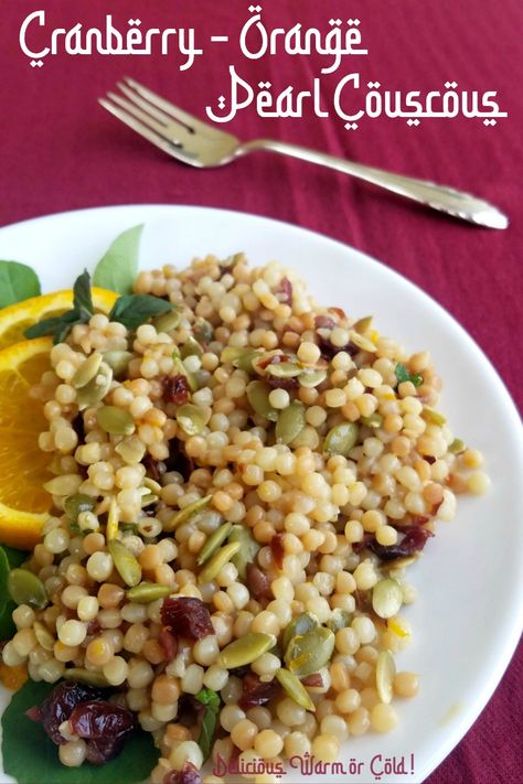 Couscous Vegetables, Vegetarian Couscous, Pearl Couscous Recipes, Couscous Dishes, Pearl Couscous Salad, Savory Sides, Pearl Couscous, Cranberry Salad, Couscous Recipes