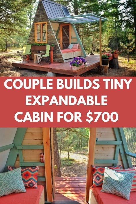 Backyard Tent Hangout, Diy Small Building, A Frame Shed Diy, Pallet A Frame Cabin, A Frame Guest House, A Frame Shed Plans, A Frame Treehouse, Diy A Frame House, A Frame She Shed