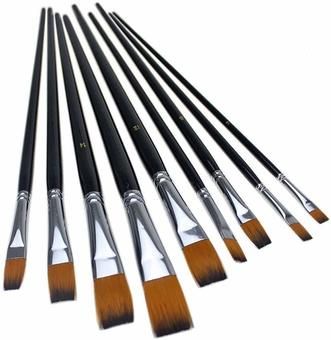 Painting Fur, Oil Paint Brushes, Paint Brush Set, Copper Tube, Watercolor Brush, Brush Hair, Artist Brush, Flat Brush, Watercolor Artists