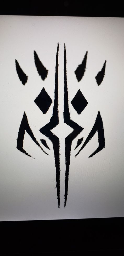 A collab of Ahsoka, Rex, and Maul's logos in a tattoo design Star Wars Darth Maul Tattoo, Star Wars Henna Designs, Ahsoka Rex Tattoo, 501st Tattoo Ideas, Star Wars Rebels Tattoo Ideas, Darth Maul Tattoo Design, Rex Star Wars Tattoo, Kanan Jarrus Tattoo, Clone Trooper Tattoo Ideas