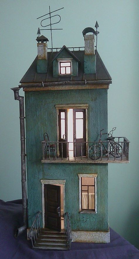 Russian Doll, Miniature Houses, Fairy Houses, Miniature Furniture, Mini House, Little Houses, Small World, Little House, Art Paint