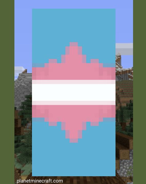 Rainbow Flag Minecraft Banner, Trans Flag Minecraft Banner, Pride Flag Minecraft Banner Tutorial, Heart Banner Minecraft, Minecraft Pride Banners, Cute Banner Designs Minecraft, Cool Banner Designs Minecraft, Banners Minecraft, Mc Banner