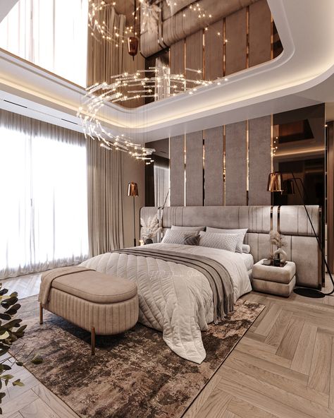 new stylish interior design in Dubai . ( master bedroom ) ____ Design by @haniirezaei @hr_design_studio ____ #interior #interiorarchitect #interiordesign #interiorstyling #interiordecor #interiordecorating #interiorinspiration #interiorfitout #dubai #dubaidesigner #dubaifitout #dubaiinteriors #dubaiinteriordesign #dubaiinteriordesigners #homedecor #luxurydesign #luxurylifestyle #luxuryhomes #luxuryinteriors Stylish Interior Design, Interior Architect, Interior Design Companies, Luxurious Bedrooms, 인테리어 디자인, Bed Design, Design Company, Design Interior, Modern Bedroom