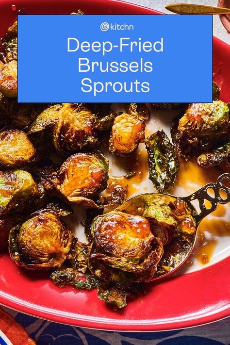 It’s no secret that one of the best ways to enjoy Brussels sprouts is when they’re deeply crispy and caramelized. While there are several paths that can get you there — including high-heat roasting and air frying — there’s nothing quite like the taste and texture of Brussels sprouts that have been deep-fried. Deep Fried Brussel Sprouts Crispy, Flash Fry Brussel Sprouts, Flash Fried Brussel Sprouts, Fried Brussel Sprouts Crispy, Deep Fried Brussel Sprouts, Brussel Sprouts Appetizer, Pan Fried Brussel Sprouts, Fried Brussels Sprouts, Fried Brussel Sprouts