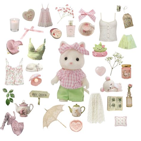 Cherry Blossom Girl, Critters 3, Calico Critters Families, Calico Critter, Spring Mood, Calico Critters, Fairy Girl, Hello Kitty Items, Sonny Angel