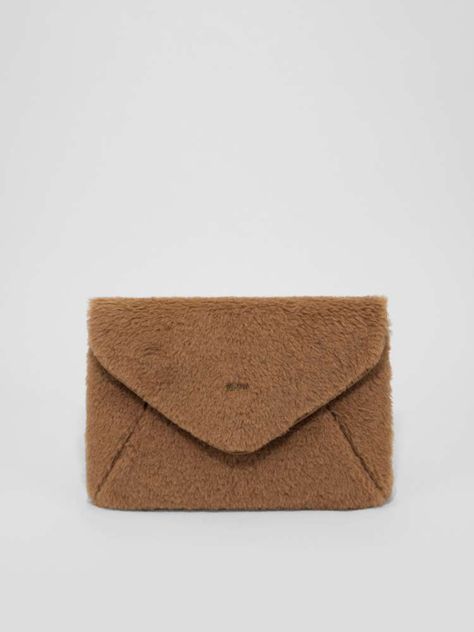 Teddy minibag, camel - "CROSSY" Max Mara Teddy Bag, Camel Clutch, Laptop Holder, Teddy Fabric, Envelope Clutch, By Max, Max Mara, Mini Bag, Camel