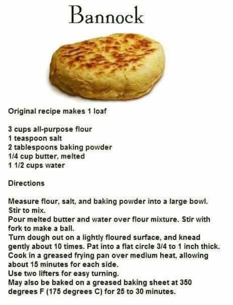 British Food Recipes Traditional, British Recipes Traditional, Bannock Recipe, Bannock Bread, Traditional Scottish Food, Scottish Food, Scottish Recipes, Fry Bread, Irish Recipes