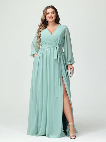 Check out my lovely items Mint Green Bridesmaid Dresses, Bridesmaid Gown Chiffon, Plus Size Bridesmaid Dresses, Bridesmaid Dresses With Sleeves, Plus Size Bride, Plus Size Gowns, Plus Size Bridesmaid, Party Dresses Online, Bridesmaid Dresses Prom