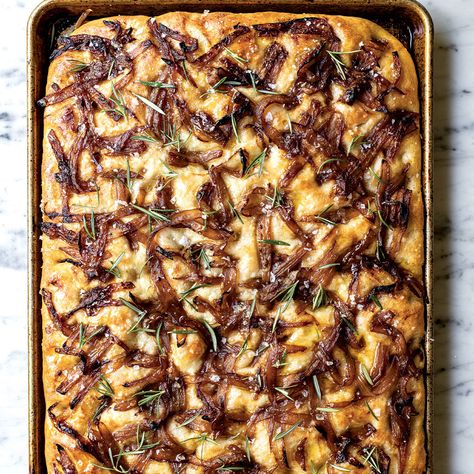 The Focaccia Recipe You’ll Want to Commit to Memory | Williams-Sonoma Taste Caramalized Onions, Foccacia Bread, Focaccia Bread Recipe, Mixer Recipes, Focaccia Recipe, Focaccia Bread, Wine Food Pairing, Bread Basket, Artisan Bread