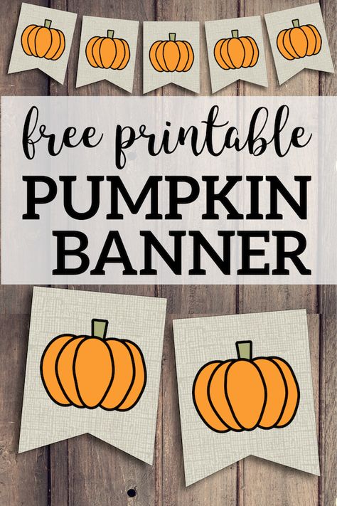 Free Printable Pumpkin Banner Decor. Decorate for Fall, Halloween, and Thanksgiving. DIY pumpkin banner with a burlap rustic farmhouse look. #papertraildesign #halloween #thanksgiving #halloweendecor #thanksgivingdecor Pumpkin Banner Diy, Free Fall Classroom Printables, Halloween Printable Banner Free, Diy Fall Classroom Decor, Autumn Decorations Classroom, Fall Decoration Classroom Ideas, Fall Decor Printables Free, Free Class Decor Printables, Thankful Banner Printable Free