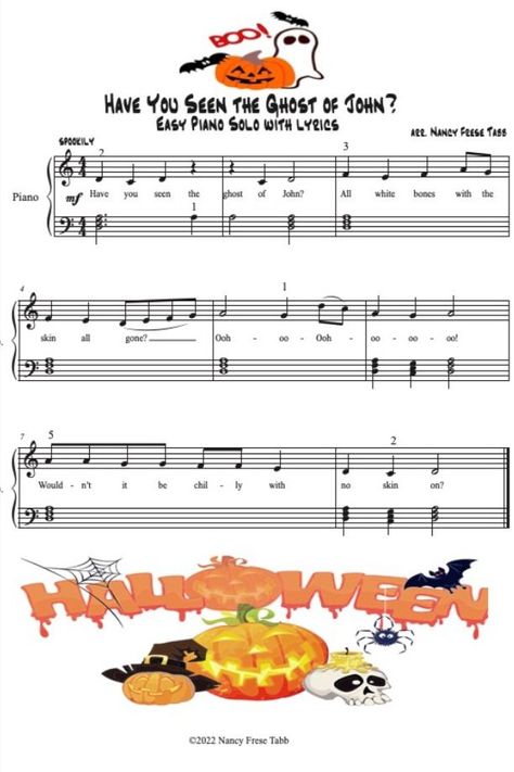 Halloween Piano Sheet Music, Piano Easy, Xmas Songs, Piano Recital, Halloween Music, Music Lesson, Flute Music, Easy Piano Sheet Music, Music Coloring