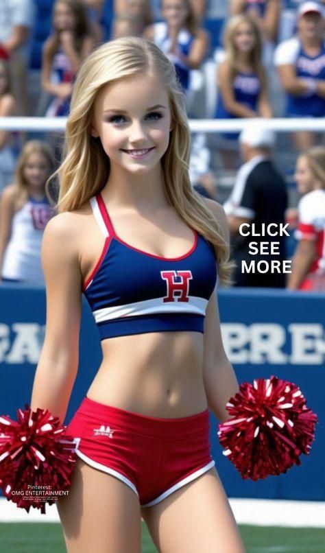 School Girly Photography, Cute Cheer Poses Individual, Teen Swimwear, Cheerleading Pics, Cheerleading Picture Poses, College Cheerleader, Famous Cheerleaders, Fit Lady