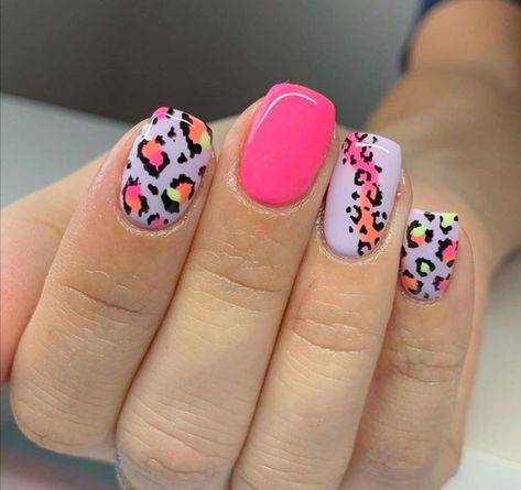 Beach Vibe Nail Designs, Nails Inspiration Leopard, Animal Print Nail Designs, Animal Print Nail Art, Animal Print Nails Art, Unghie Nail Art, Nails Art Designs, Leopard Print Nails, Print Nails