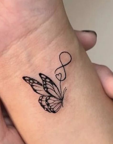 Eagle Tattoo Designs, Xo Tattoo, Simple Heart Tattoos, Trishul Tattoo Designs, Butterfly Tattoos On Arm, Butterfly Wrist Tattoo, Tato Minimal, Simple Tattoos For Women, Zodiac Sign Taurus