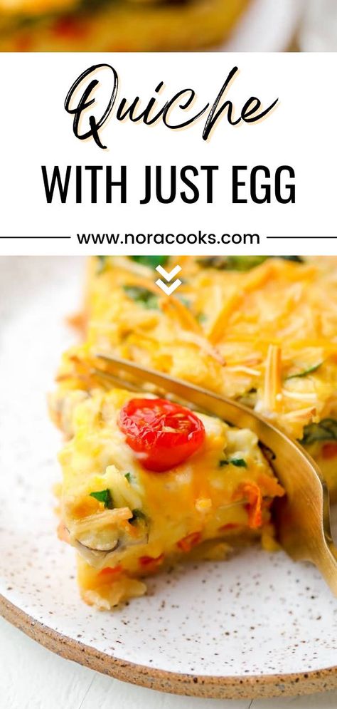 Just Eggs Recipes, Quiche With Just Egg, Plant Based Quiche, Vegan Just Egg Quiche, Vegan Quiche Recipes Easy, Vegan Breakfast Casserole Just Egg, Vegan Just Egg Recipes, Just Egg Frittata, Vegan Crustless Quiche