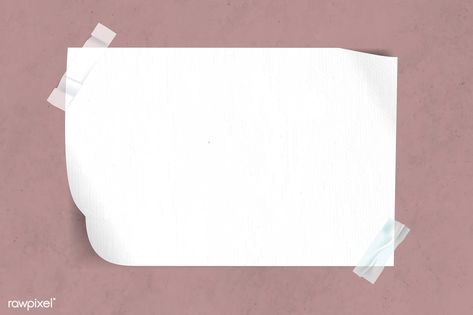 Blank white paper taped on pink background vector | premium image by rawpixel.com / Kappy Kappy Wrinkled Paper Background, Pink Notepad, Background For Powerpoint Presentation, Pastel Blue Background, Colorful Stationery, Heart Overlay, Mobile App Design Inspiration, Paper Note, Powerpoint Background Design