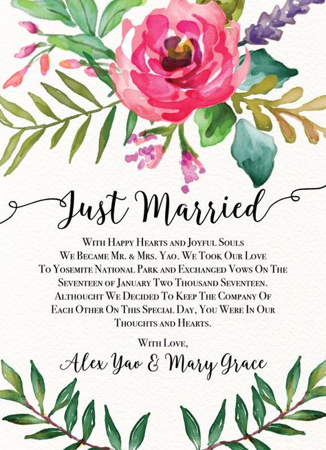 Elopement Announcement Card Wedding Announcements Elopement by LoveAtEverySight | Etsy Elopement Invitations, Engagement Invites, Wedding Card Wordings, Belize Wedding, Top Wedding Registry Items, 8th Wedding Anniversary Gift, Elopement Invitation, Wedding Reception Games, Wedding Announcement Cards