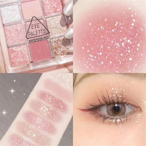 Pink Eyeshadow Palette, Ideal Makeup, Alat Makeup, Cute Eye Makeup, Doll Eye Makeup, Douyin Makeup, Eye Makeup Pictures, Ethereal Makeup, Eye Makeup Designs