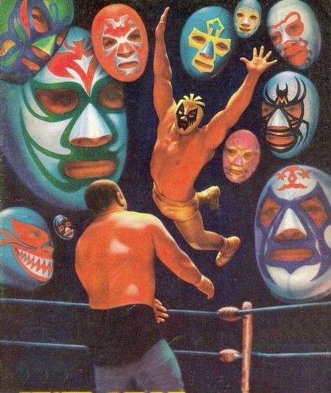 Mexican Wrestler, Wrestling Posters, Blue Demon, Pin Up Posters, Mexican Culture, Mexican Art, The Ring, Bitter, Graphic Design Illustration