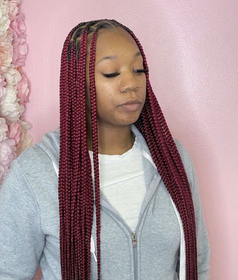 Brown Braids, Red Box Braids, Curls Braids, Latest Hair Braids, Box Braid Hair, Senegalese Twist Hairstyles, Braids Black, Big Box Braids, Summer Braids