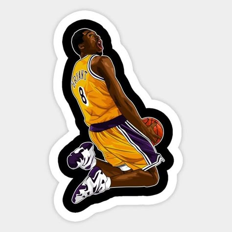 Cardboard Cat House, Bryant Lakers, Basketball Cake, Kobe Bryant Pictures, Cars Theme Birthday Party, Motion Design Video, Basketball Art, Black Mamba, New Sticker